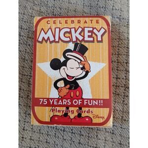 Disney Bicycle Playing Cards Celebrate Mickey: 75 Years of Fun Mickey Mouse